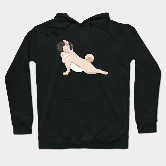 Yoga Pug SHIRT Meditation Yogi pug Lover Yoga Team Gift Hoodie by ELFEINHALB